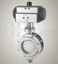 气动多层次硬密封蝶阀
